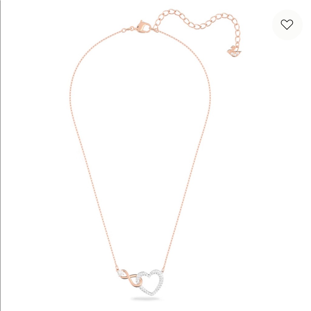COPY - Swarovski heart infinity necklace